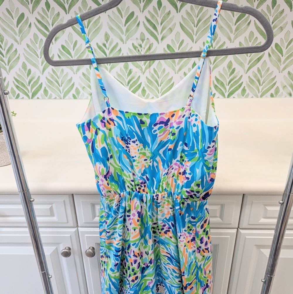 Lilly Pulitzer Deanna Maxi In Sea Soiree Dress XS - Picture 7 of 14